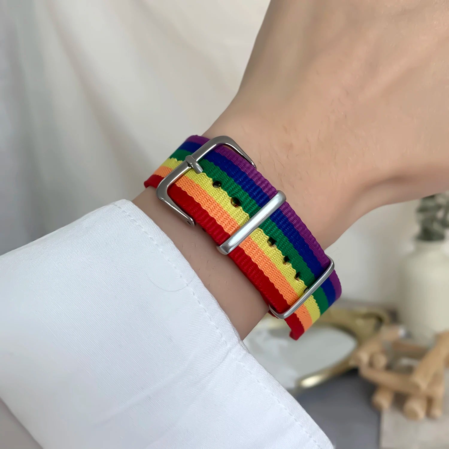 Trendy LGBT Rainbow Strap Braided Bracelet