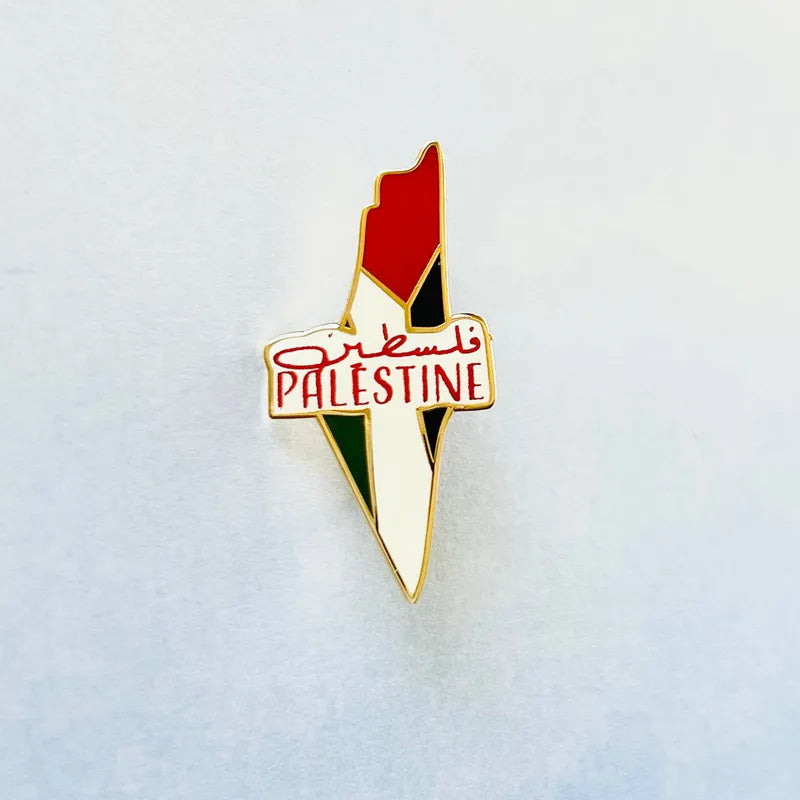 Palestine Brooch – Stainless Steel