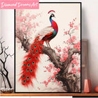 Frameless Peacock Painting