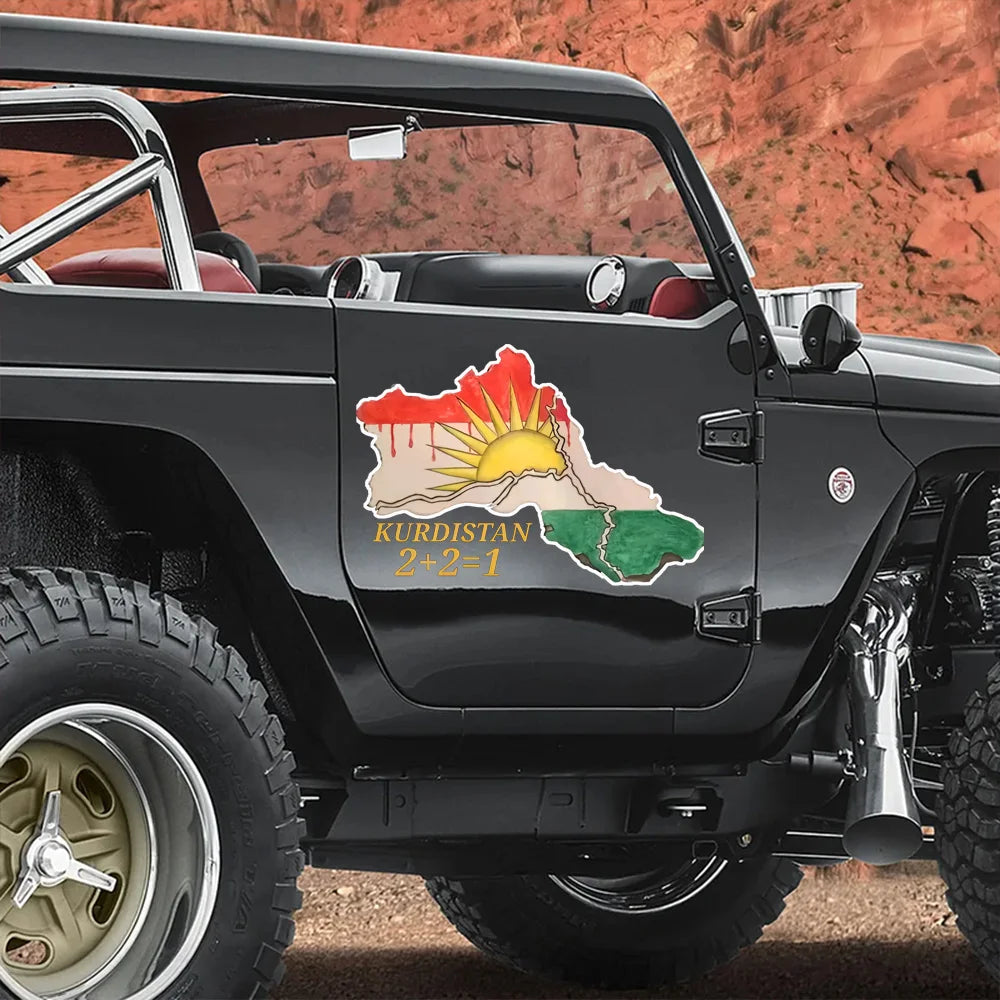 Waterproof Car Sticker Kurdistan Map