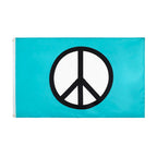 Peace Symbol Rasta Peace Flag