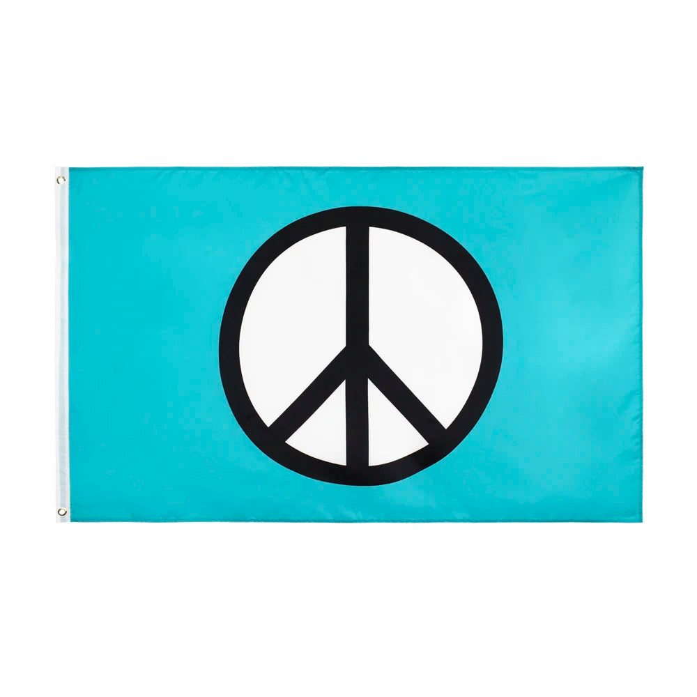 Peace Symbol Rasta Peace Flag