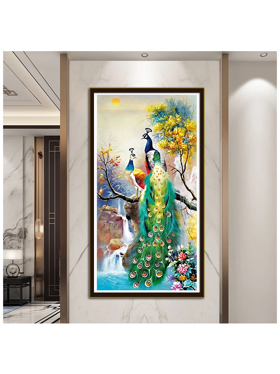 Peacock Cross Stitch Kit