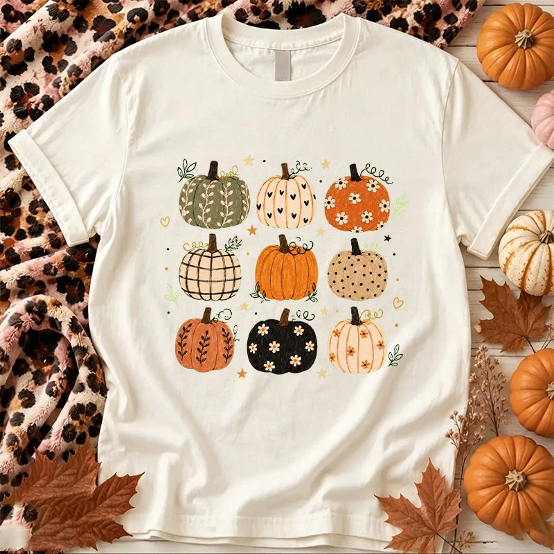 Vintage Pumpkin Fall Vibes T-shirts