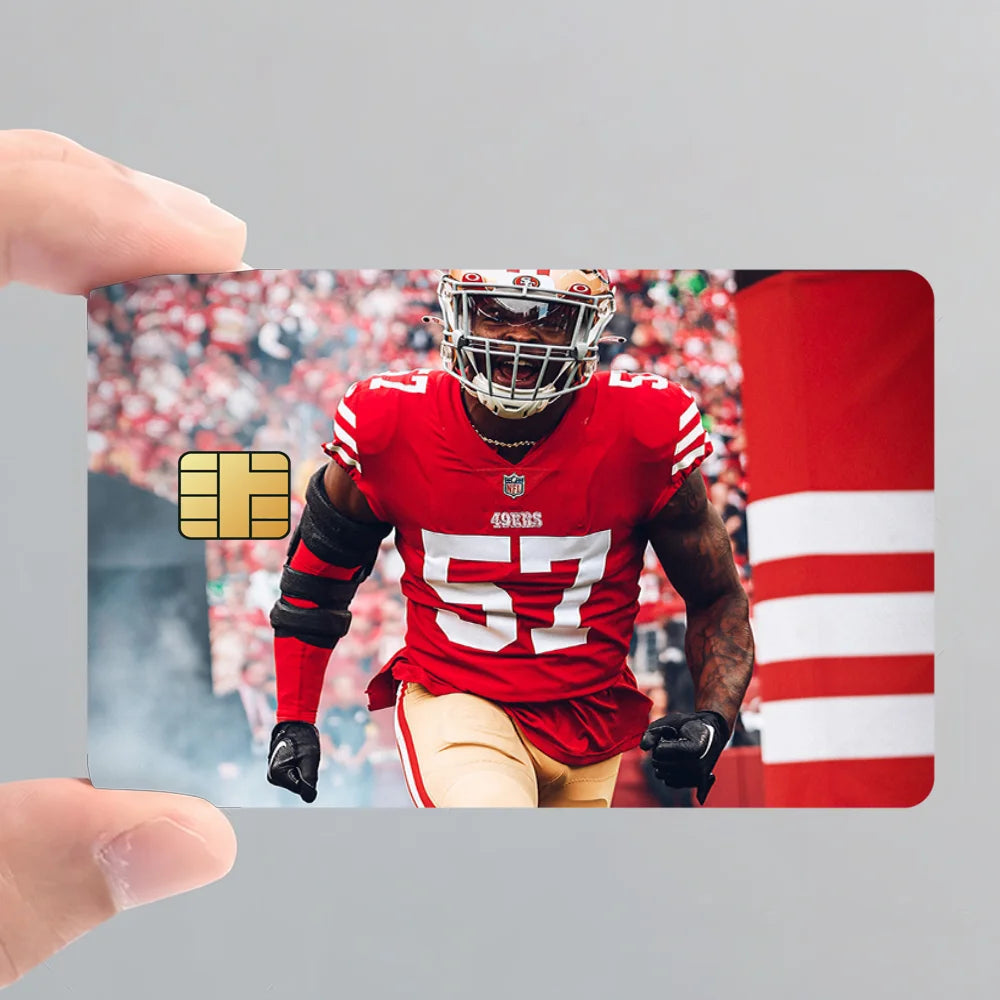 San Francisco 4-49ers NFLS Anti-Scratch Card Sticker