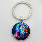 Beautiful Colorful Peacock Keychain
