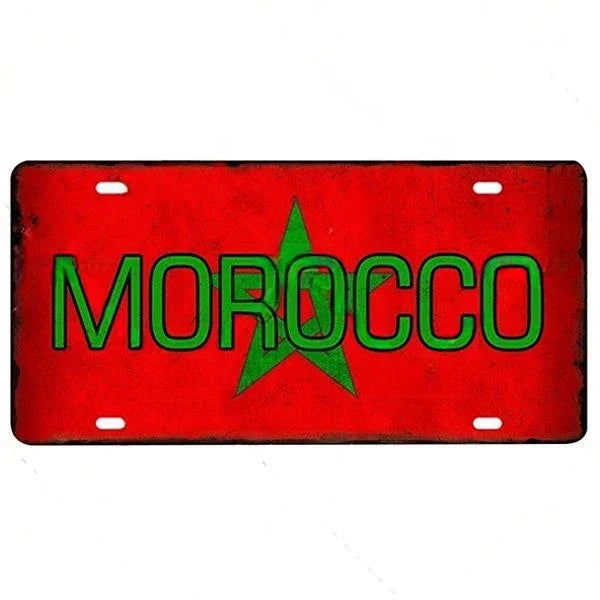 Myanmar Flag Aluminum Sign – Vintage Wall Decor