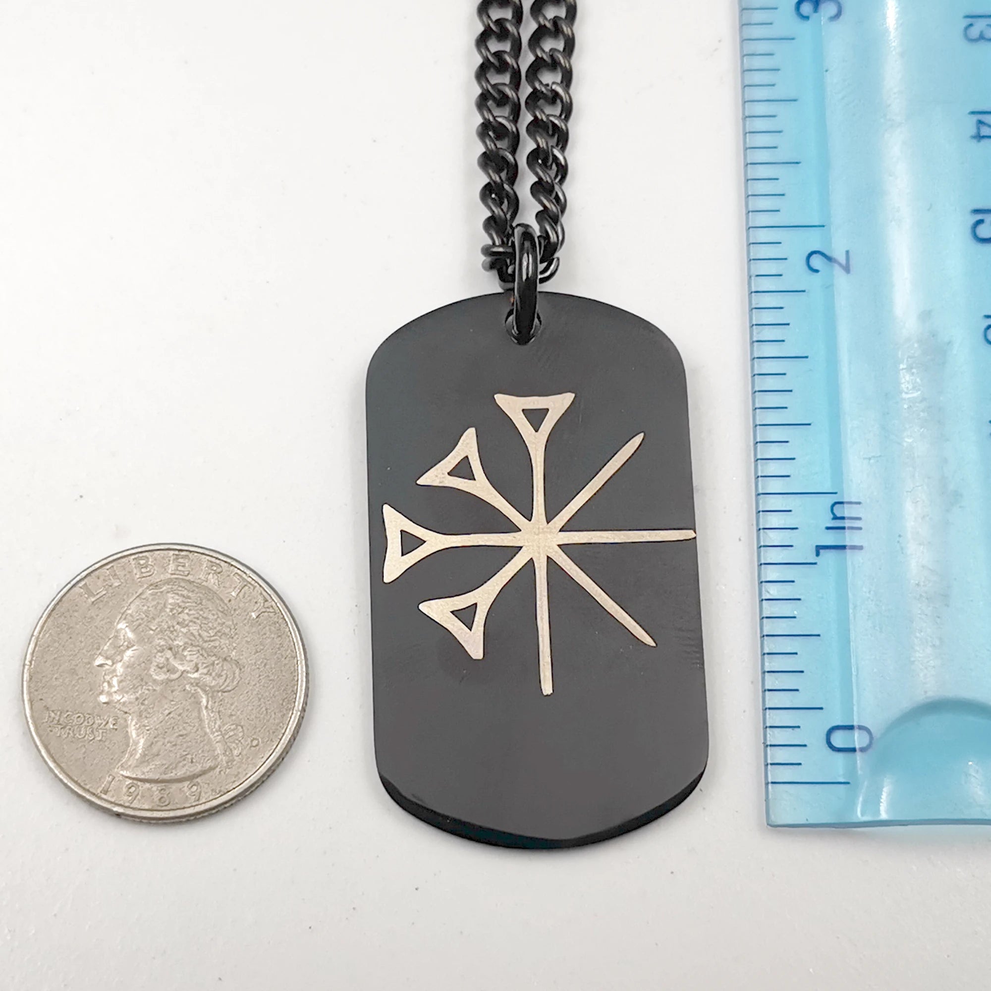 Stainless Steel Amulet Yazidis Necklace