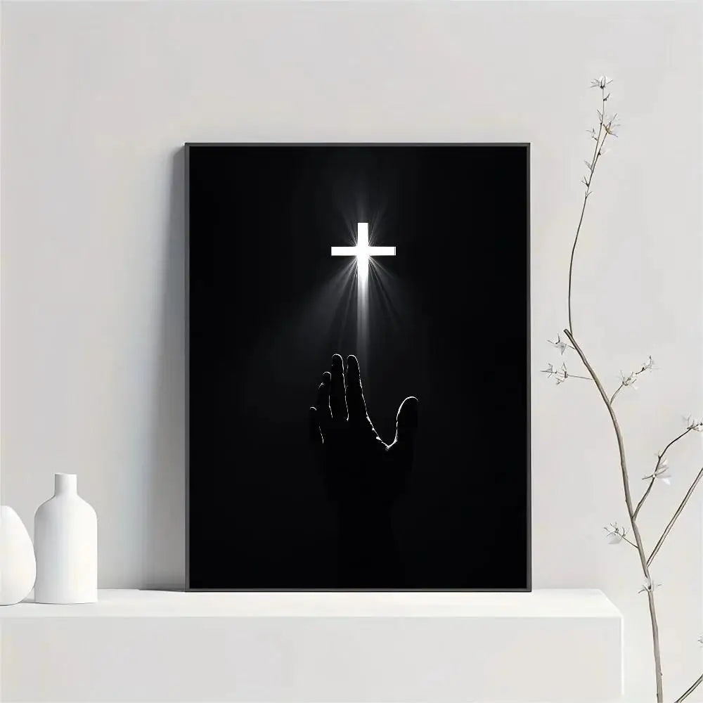 Jesus Cross Holy Light Posters