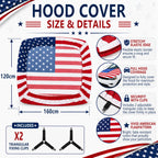 USA Car Hood Cover