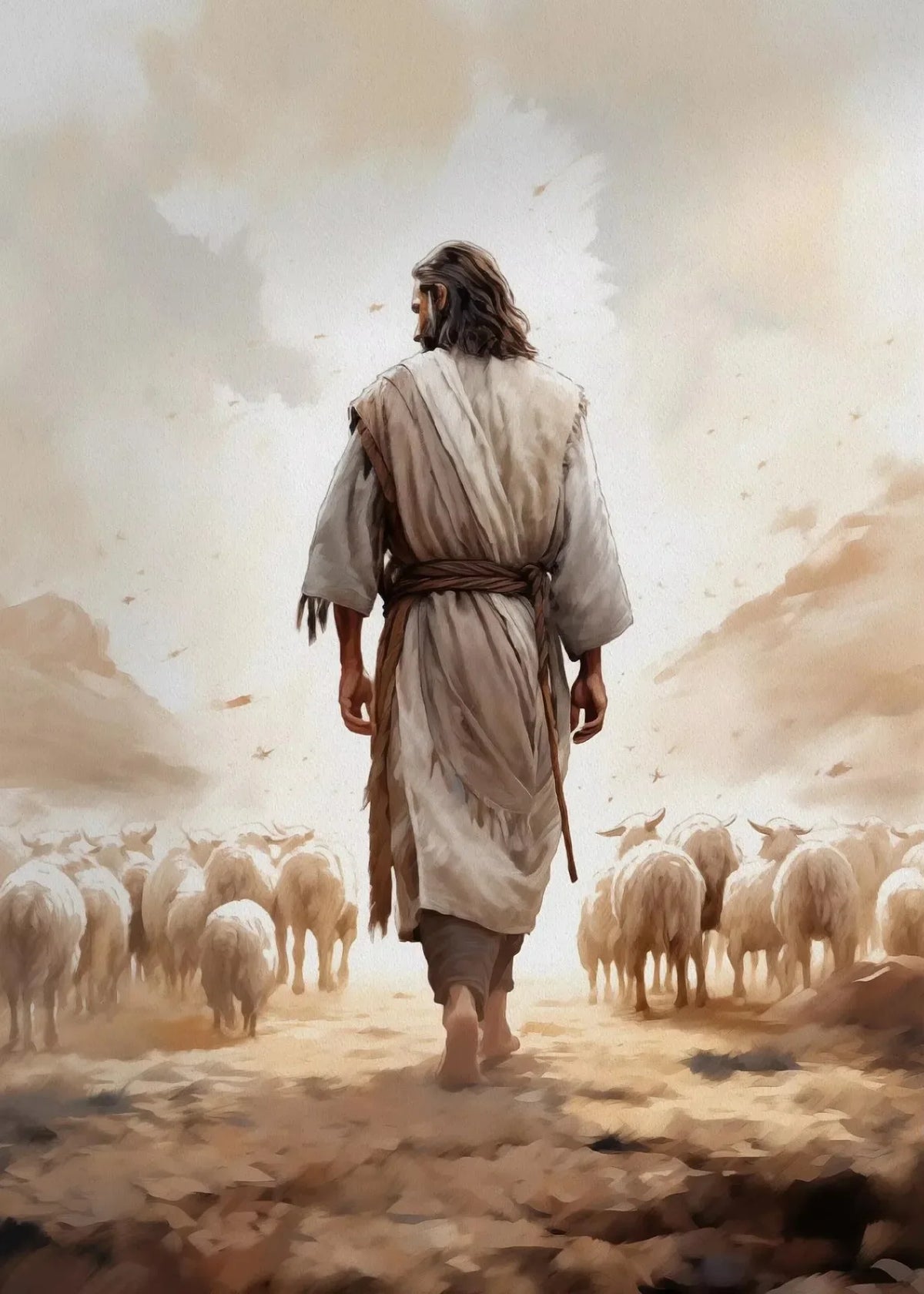 Jesus and The Cross Jesus Poster