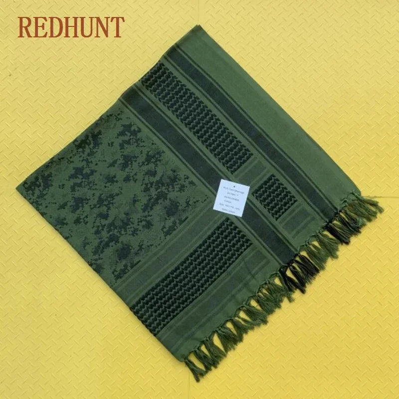 Camouflage Headcover Arab Head Neck Scarf Cotton Keffiyeh Shemagh Arab Scarf Men