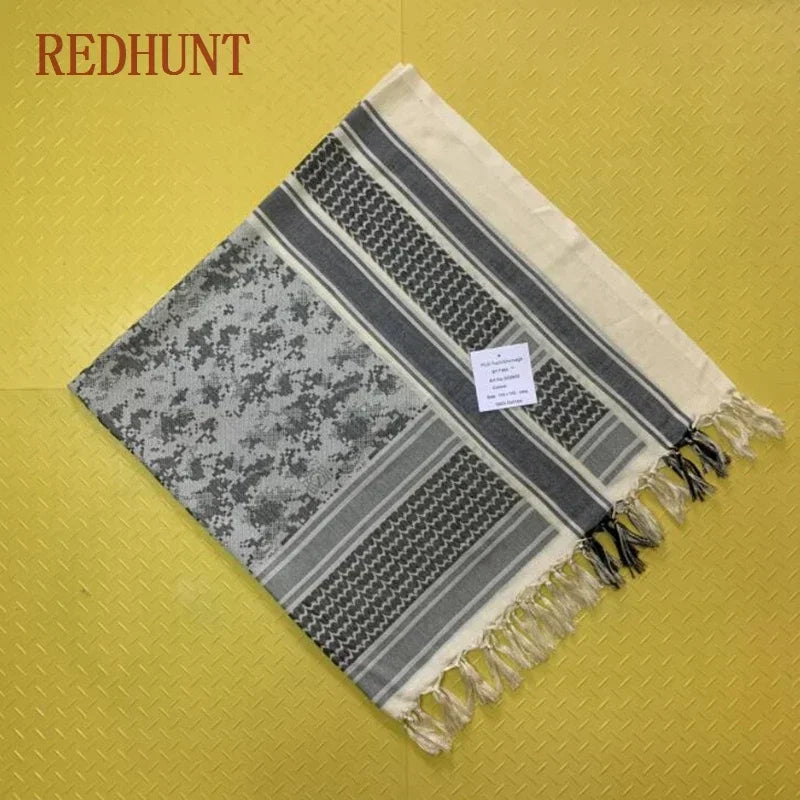 Camouflage Headcover Arab Head Neck Scarf Cotton Keffiyeh Shemagh Arab Scarf Men