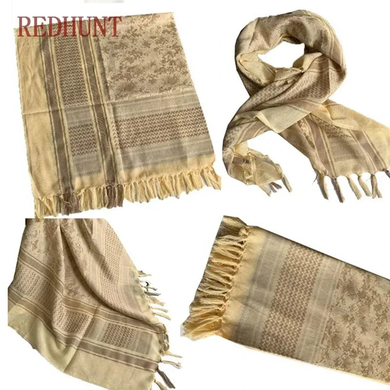 Camouflage Headcover Arab Head Neck Scarf Cotton Keffiyeh Shemagh Arab Scarf Men