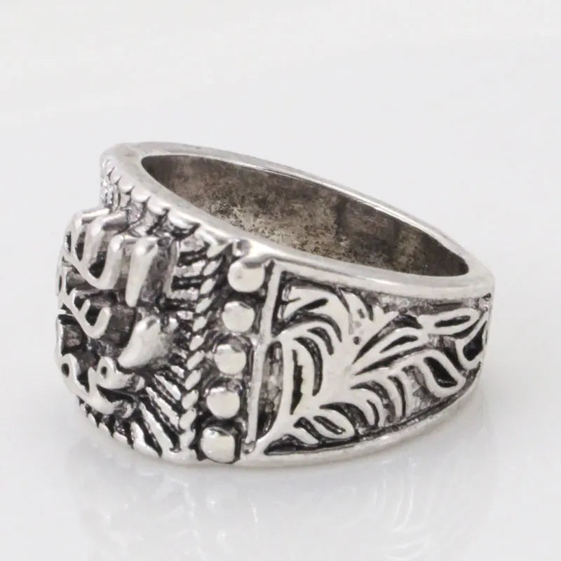 Muslim Prophet Muhammad Ring , Islam Allah Ring Retro Fashion Arab Jewelry & Gift